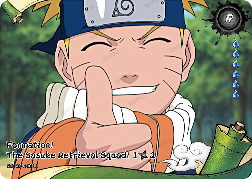 Formation!  The Sasuke Retrieval Squad!
1/2