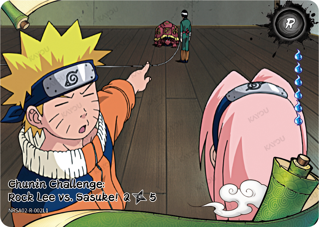 Chunin Challenge: Rock Lee vs. Sasuke!
2/5