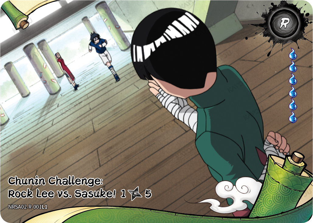 Chunin Challenge: Rock Lee vs. Sasuke!
1/5
