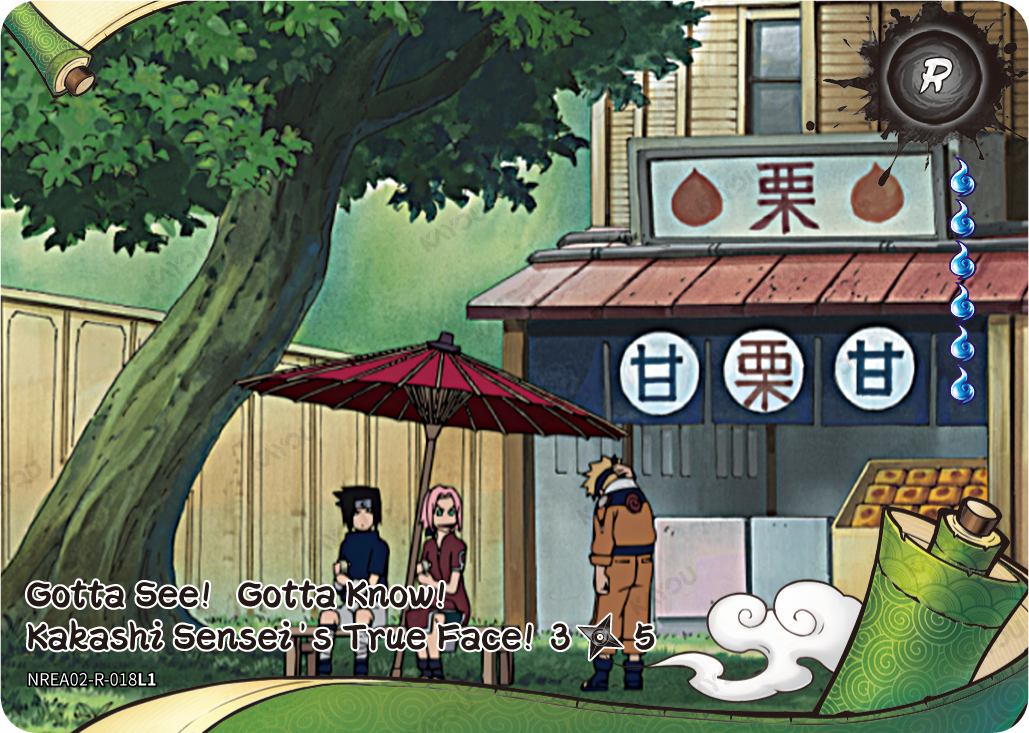 Gotta See!  Gotta Know!  Kakashi Sensei’s True Face!
3/5
