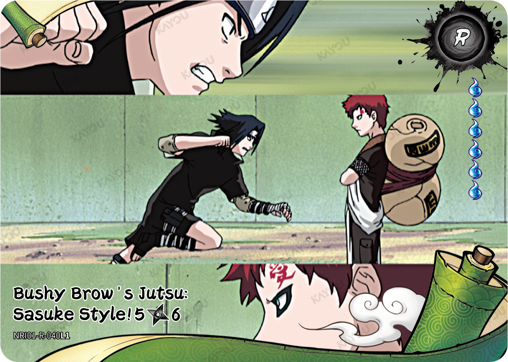 Bushy Brow's Jutsu: Sasuke Style!
5/6