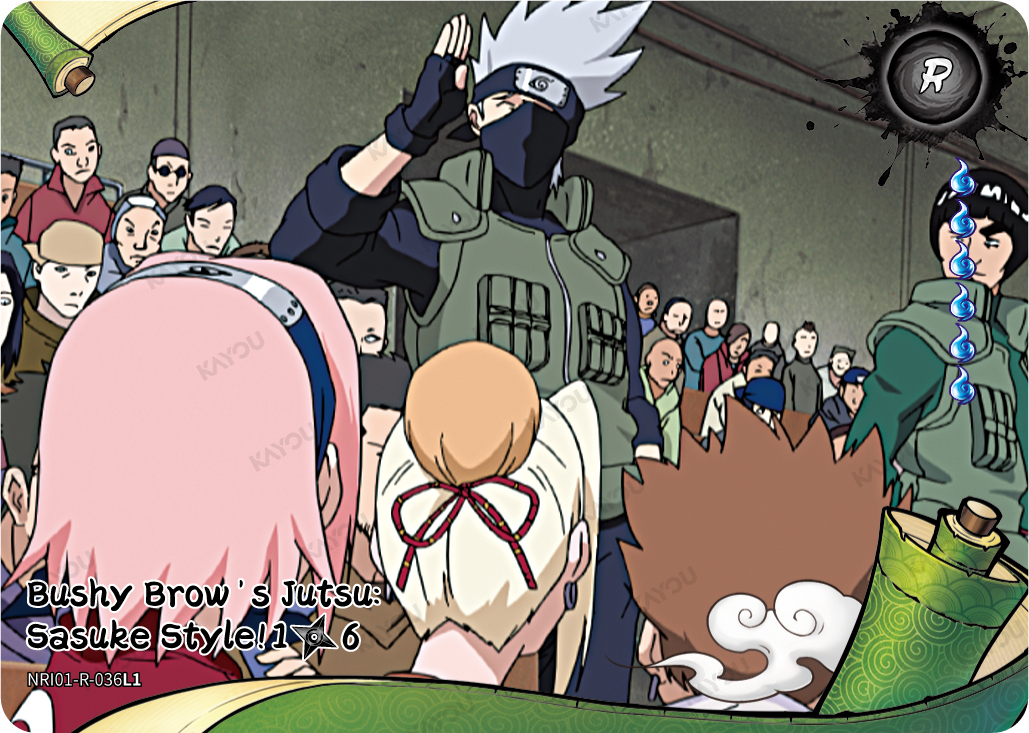 Bushy Brow's Jutsu: Sasuke Style!
1/6