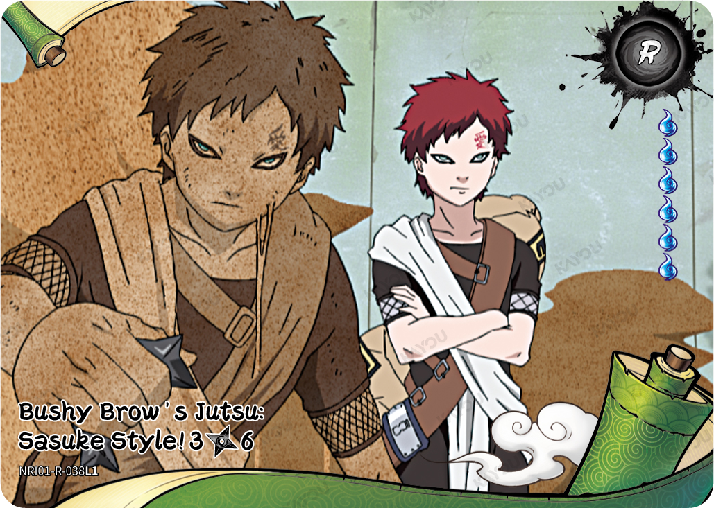 Bushy Brow's Jutsu: Sasuke Style!
3/6