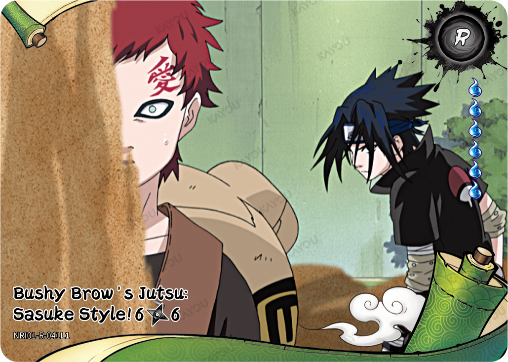 Bushy Brow's Jutsu: Sasuke Style!
6/6