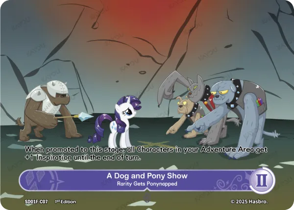 A Dog and Pony Show -- Rarity Gets Ponynapped