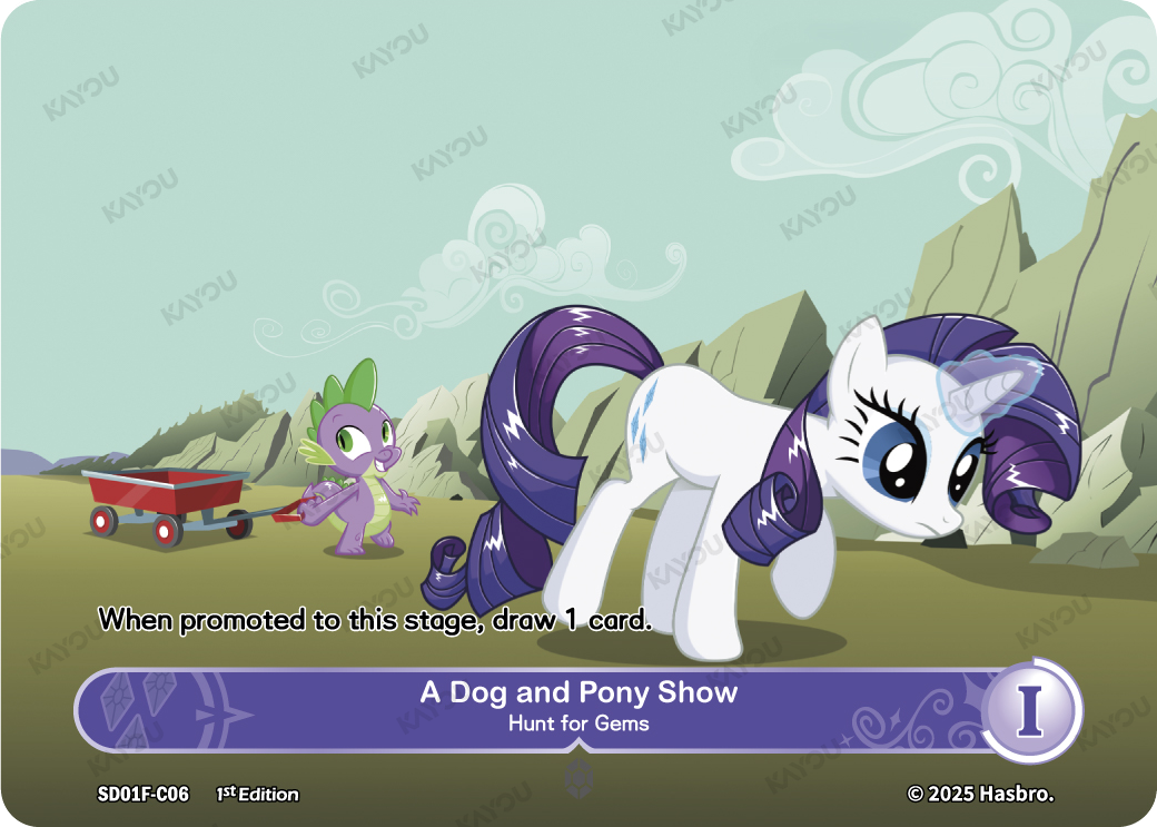 A Dog and Pony Show -- Hunt for gems