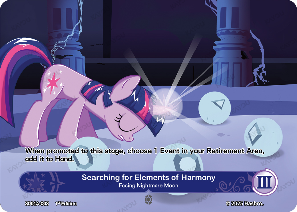 Searching for Elements of Harmony -- Facing Nightmare Moon