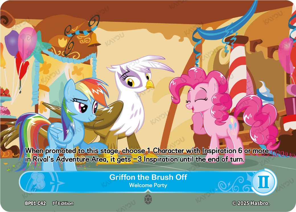 Griffon the Brush Off——Welcome Party