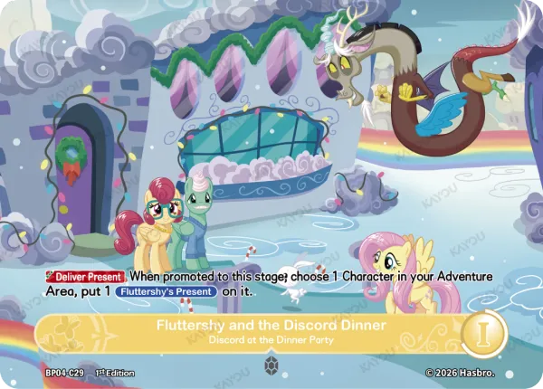 Fluttershy and the Discord Dinner-Discord at the Dinner Party