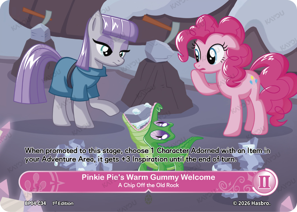 Pinkie Pie’s Warm Gummy Welcome-A Chip Off the Old Rock